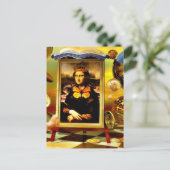 Abstract surrealisme briefkaart (Staand voorkant)