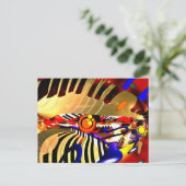 Abstract surrealisme briefkaart (Staand voorkant)