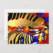 Abstract surrealisme briefkaart (Voorkant / Achterkant)