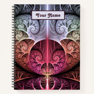 Abstract Surrealistische Fantasie Fractal Naam Har Notitieboek