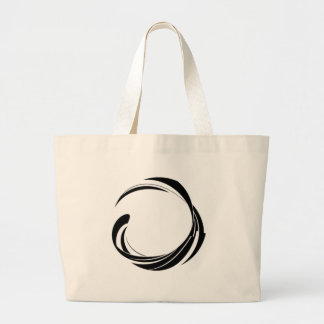 Abstract Swirl Circle Design – curved ring artwork Grote Tote Bag