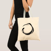 Abstract Swirl Circle Design – curved ring artwork Tote Bag (Voorkant (product))