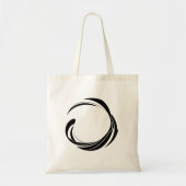 Abstract Swirl Circle Design – curved ring artwork Tote Bag (Voorkant)