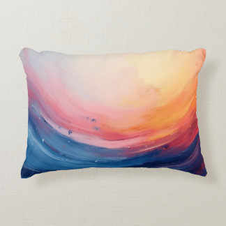 Abstract Swirl of Warmth and Depth Accent Kussen