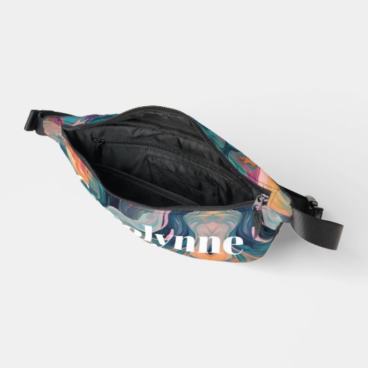 Abstract Swirl Pattern White Text (Ouvrir)