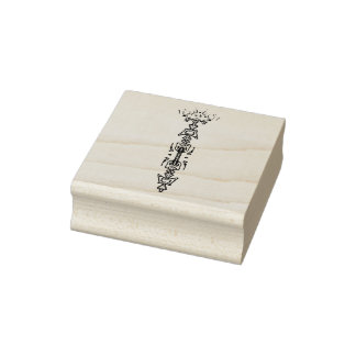 Abstract symbool (scepter) 	rubberstempel
