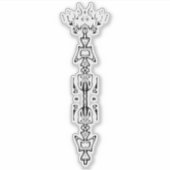 Abstract symbool ( scepter ) v1 sticker (Voorkant)