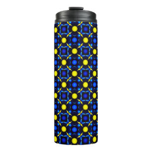 Abstract symmetrisch geometrisch patroon thermosbeker