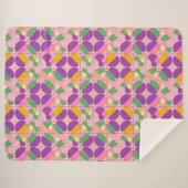 Abstract symmetrisch ontwerp sherpa deken (Voorkant (horizontaal))