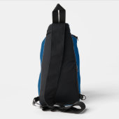 Abstract Symphony in Blue 5 (Vertical Lines) Sling Bag (Achterkant)