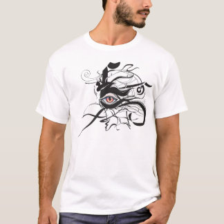 Abstract T-shirt met oog