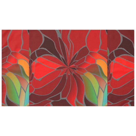 Abstract tafelkleed van Poinsettia (Voorkant (Horizontaal))
