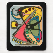 Abstract Talking Man uit de middeleeuwen schildere Muismat (Voorkant)