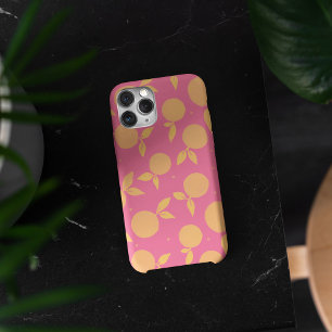 Abstract tangerine roze en geel patroon iPhone 11 pro hoesje