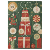 Abstract tapijt van Yuletide Klembord (Achterkant)