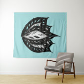 abstract tattoo voor gothics wandkleed (In Situ (horizontaal))