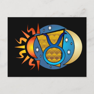 Abstract Taurus-Briefkaart Briefkaart