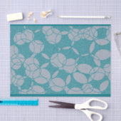 Abstract Teal Circles Pattern Tissuepapier (Craft)