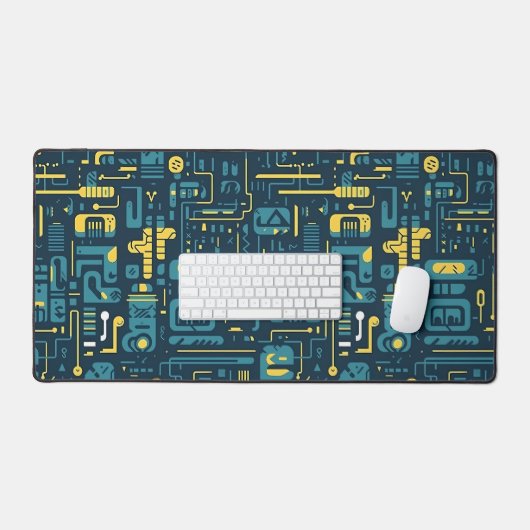 Abstract Techno Circuitry Design (Clavier et souris)