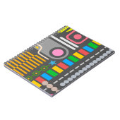 Abstract Technology Control Panel Pattern Notitieboek (Linkerzijde)
