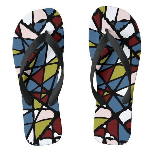 abstract teenslippers (Voetbed)