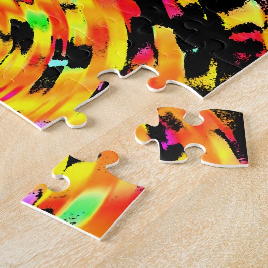 Abstract tekenen legpuzzel (Zijkant)