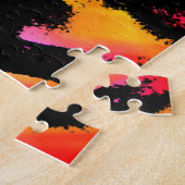 Abstract tekenen legpuzzel (Zijkant)