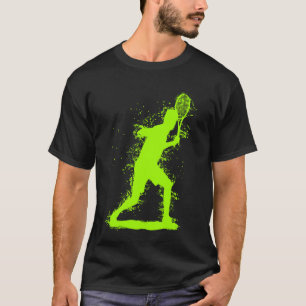 Abstract tennisontwerp t-shirt