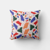 Abstract Terrazzo Handtekening kleurrijk patroon Kussen (Voorkant)