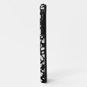 Abstract Terrazzo Mosaic Black en White Pattern Case-Mate iPhone Case (Achterkant/links)