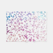 Abstract Terrazzo Mosaic Pink & Blue Pattern Fleece Deken (Voorkant (Horizontaal))