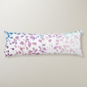 Abstract Terrazzo Mosaic Pink & Blue Pattern Lichaamskussen (Achterkant)