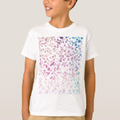 Abstract Terrazzo Mosaic Pink & Blue Pattern T-shirt (Voorkant)