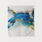 Abstract terrein - blauw wandkleed (Voorkant)