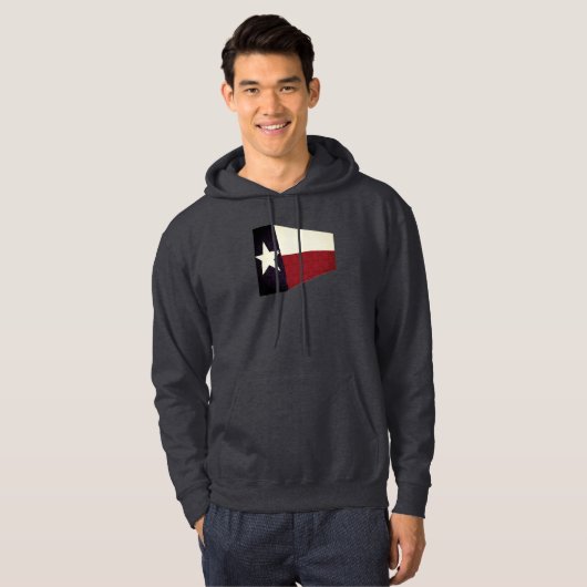 abstract texas flag mens hoodie (Voorkant volledig)