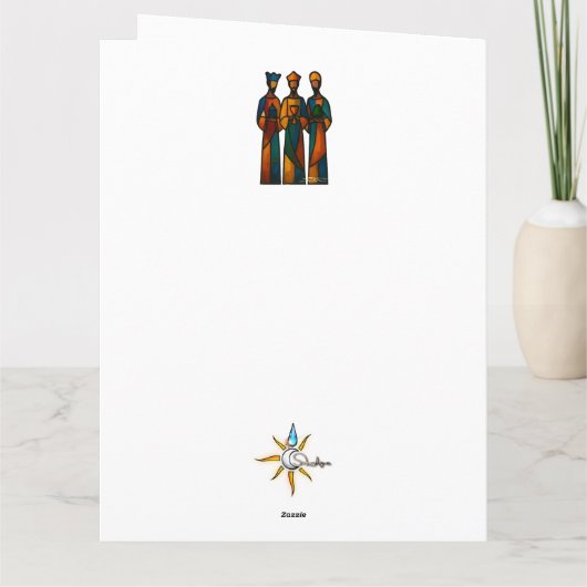 Abstract Three Wise Men Kaart (Achterkant)