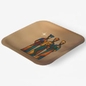 Abstract Three Wise Men Papieren Bordje (Gebogen)