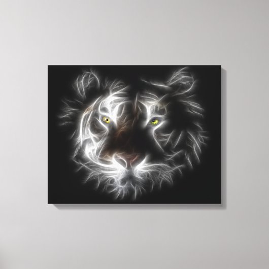 Abstract tijgeromwikkeld doek canvas afdruk (Voorkant)