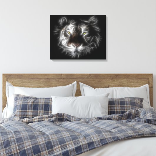 Abstract tijgeromwikkeld doek canvas afdruk (Insitu (Slaapkamer))