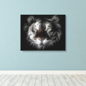 Abstract tijgeromwikkeld doek canvas afdruk (Insitu (Houten vloer))