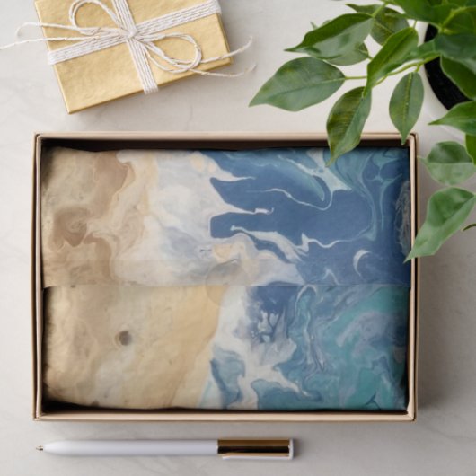 Abstract tissuepapier van het strand (Geschenk)