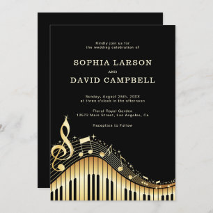 Abstract Toetsenbord Bruiloft Kaart