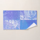 Abstract Tossed Turquoise en Paars Bad Handdoek (Handdoek)