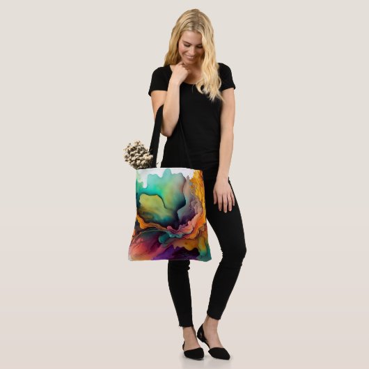 Abstract Tote Draagtas (Op model)