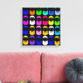 Abstract trapsgewijze doek canvas afdruk (Insitu (Woonkamer))