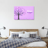 Abstract Tree of Life Bat Mitzvah Sign In Board Canvas Afdruk (Insitu (Slaapkamer))