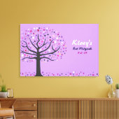 Abstract Tree of Life Bat Mitzvah Sign In Board Canvas Afdruk (Insitu (Woonkamer))