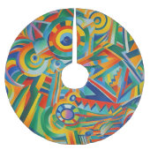 Abstract Tree Skirt Kerstboom Rok (Voorkant)