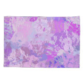 Abstract Trendy Camo Pink Paars Blue Kussensloop (Achterkant-Links)