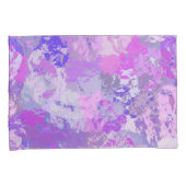 Abstract Trendy Camo Pink Paars Blue Kussensloop (Voorkant-Rechts)